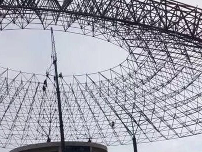 克拉玛依篮球馆球形网架厂家价格